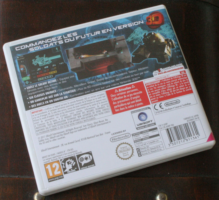 Ghost Recon Shadow Wars sur 3DS.