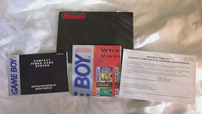 La notice était fournie dans une jolie enveloppe estampillée Nintendo.