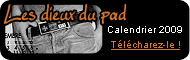 Les dieux du pad - calendrier 2009