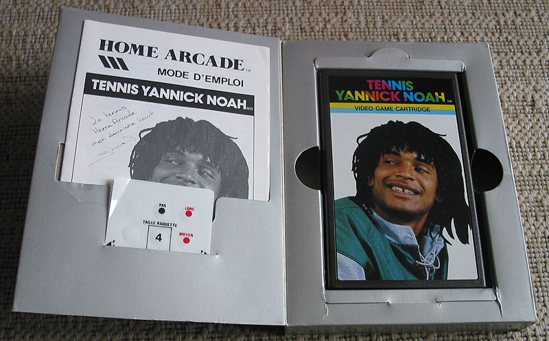 La boîte ouverte, permettant d'admirer Yannick Noah sous son meilleur profil :)