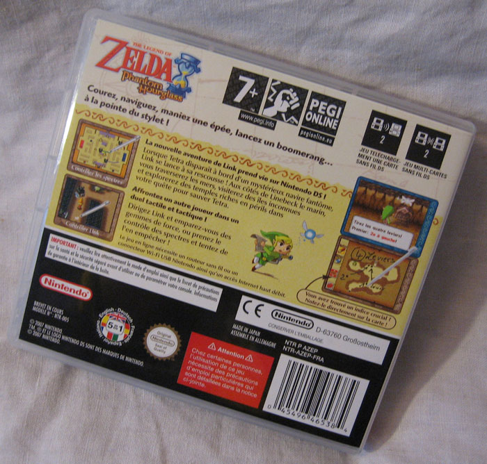 Zelda Phantom Hourglass sur DS : un maniement parfaitement adapté au stylet.