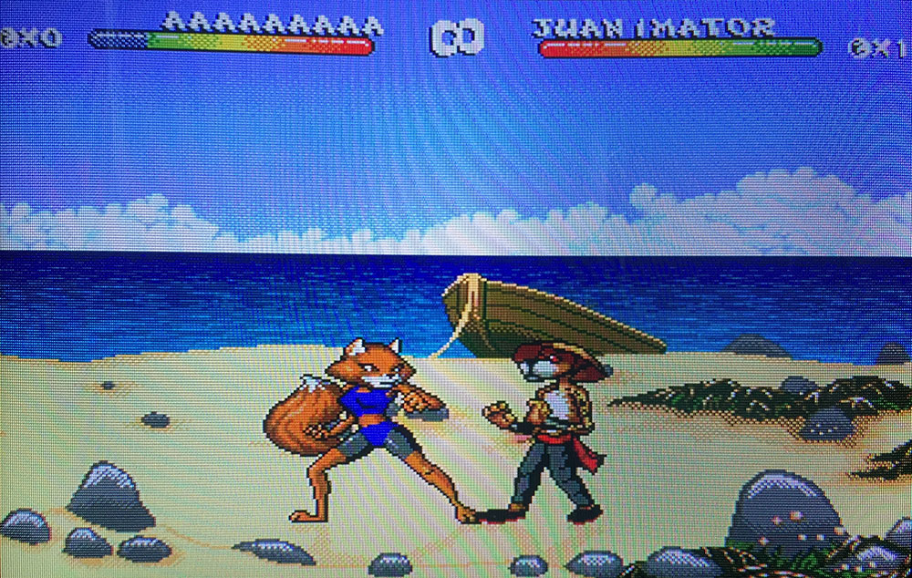 Brutal: Paws of Fury sur Megadrive.