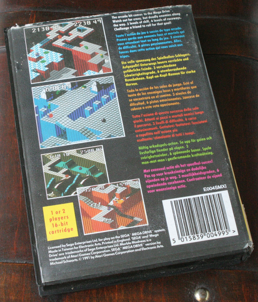 Marble Madness sur Megadrive.