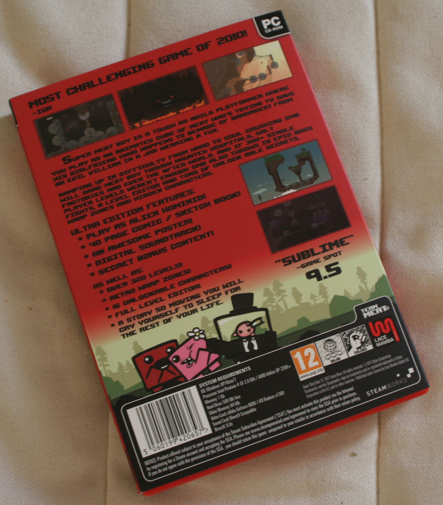Super Meat Boy sur PC.