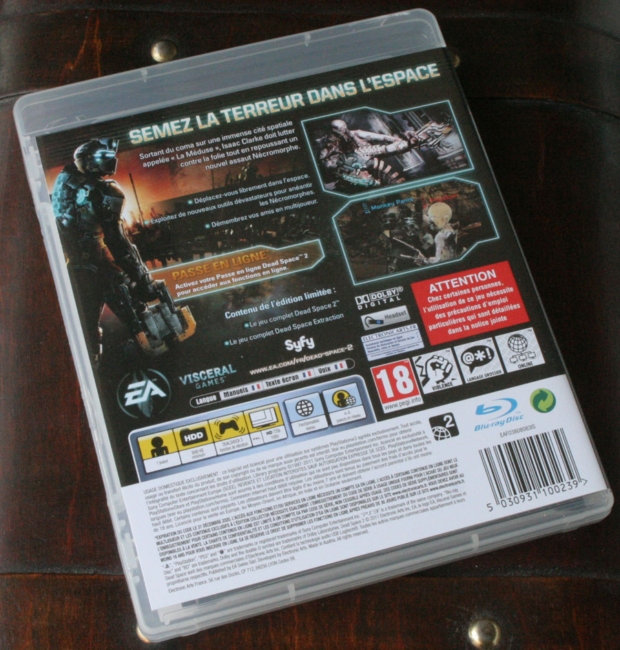 Dead Space 2 sur Playstation 3.