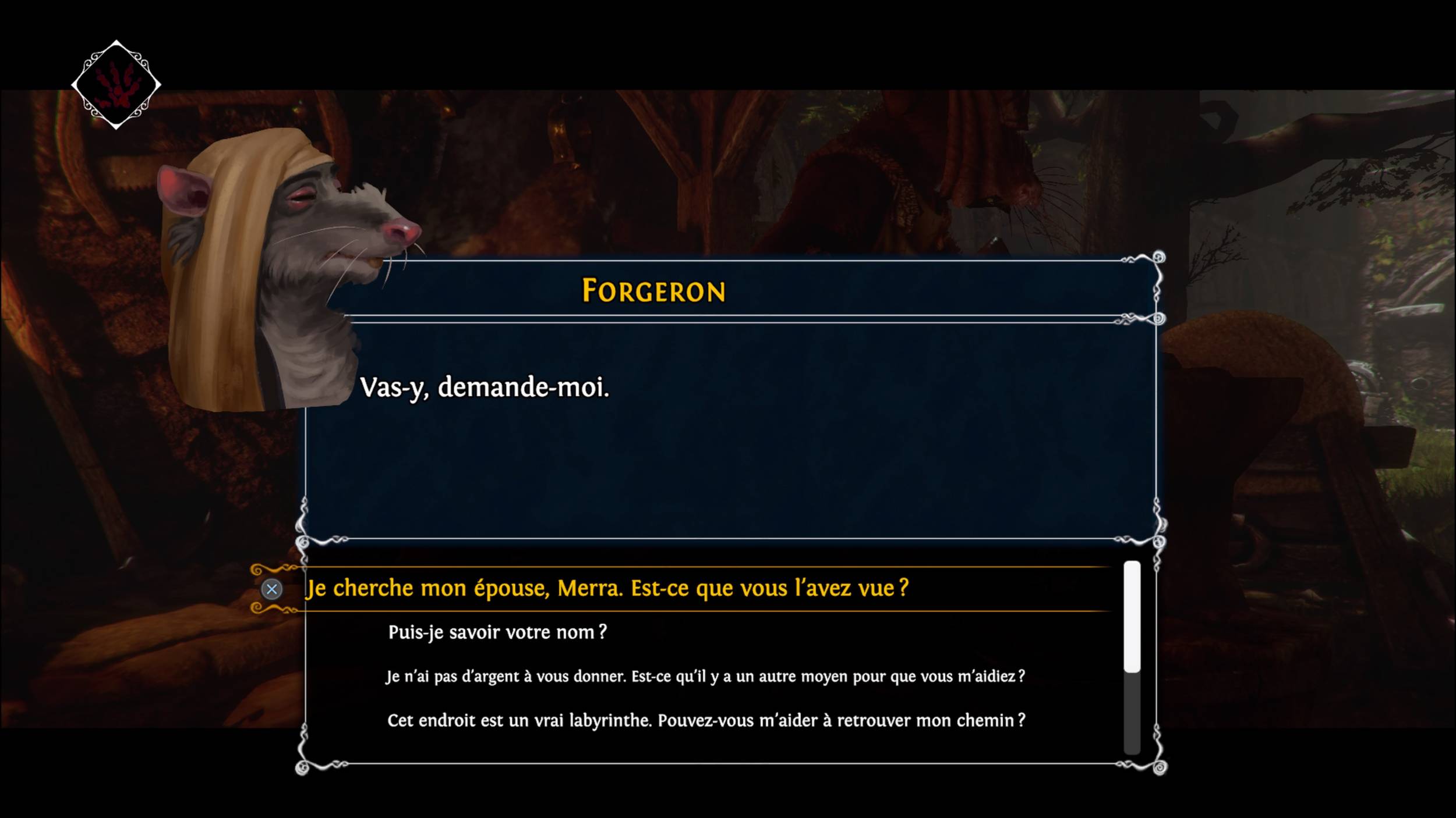 Les dialogues sont très simples, mais très efficaces.