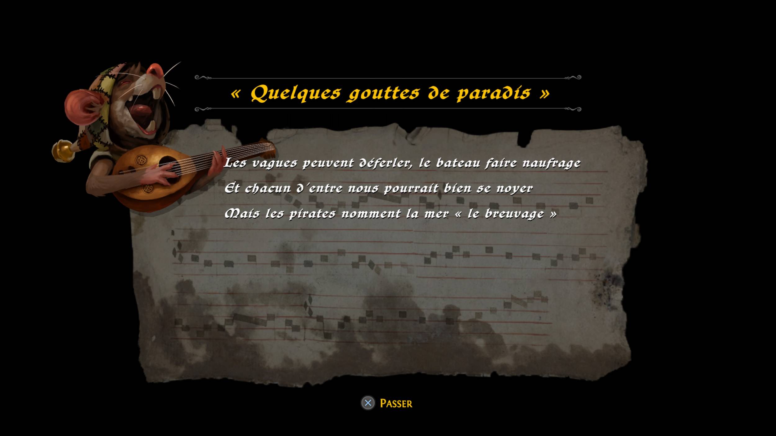 Oui, un ménestrel, ça chante !
