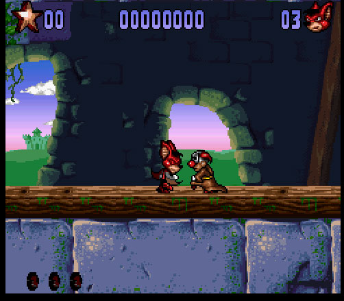 Aero The Acro-Bat 2 sur Super Nintendo.