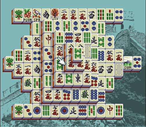 Shanghai II sur Super Nintendo.