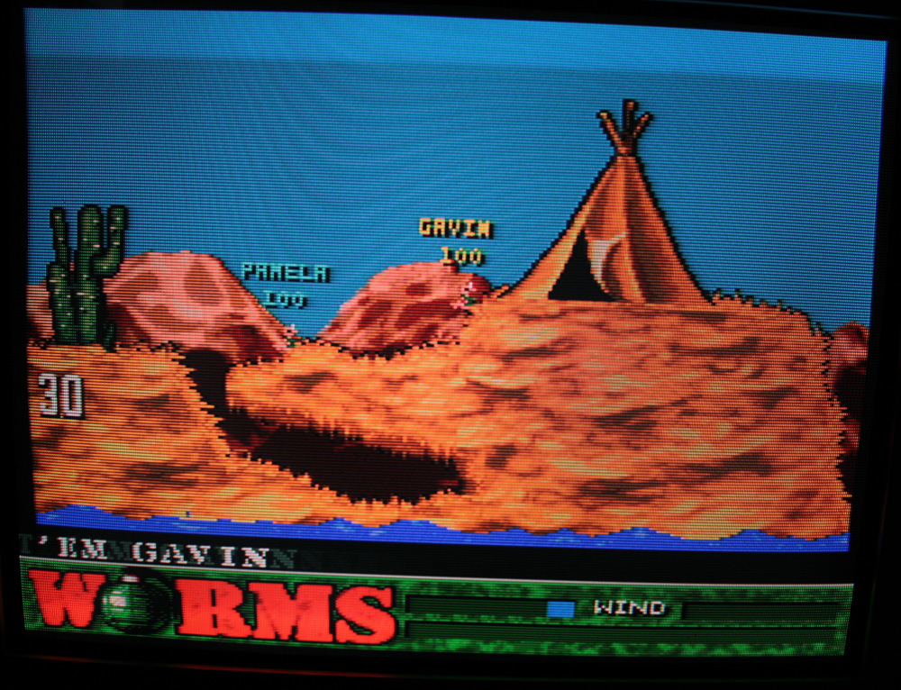 Worms sur Super Nintendo.