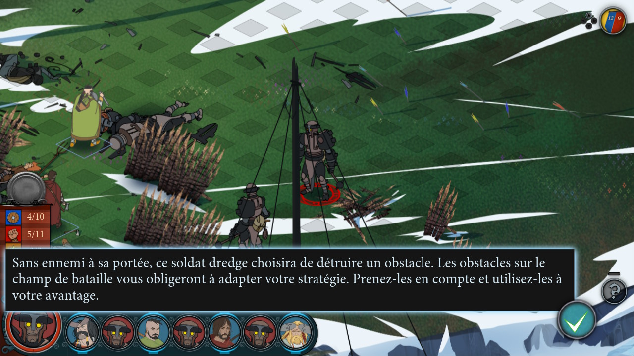 Les obstacles font leur apparition sur le champ de bataille.